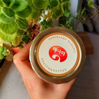 Mật ong chanh đào Hàn Quốc nắp vàng Haetti 580gr