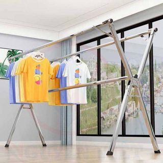 Giàn Phơi Quần Áo, Sào Phơi Đồ NHẬT BẢN Thông Minh Chất Liệu Inox, Có Thể Gấp Gọn, Kéo Giãn Chiều Dài 1m6 và 2m4