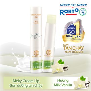 Son dưỡng môi tan chảy chống nắng Mentholatum Melty Cream Lip SPF25. PA+++ 2.4g NK Nhật Bản