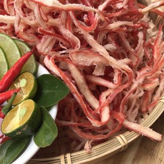 Đồ ăn vặt - Mực Xé Hấp Nước Dừa