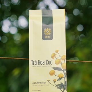 Trà hoa cúc Riti Organic sấy lạnh túi kraft sang trọng