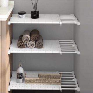 [SIÊU SALE]Thanh Kệ Chia Ngăn Tủ Quần Áo, Tủ Bếp BeautHome Không Cần Khoan Vít Chịu Lực Đến 30kg -Độ Dài Có Thể Kéo Giãn
