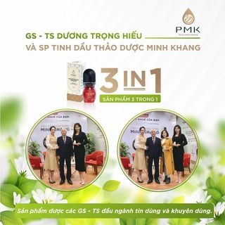 Tinh dầu thảo dược 3in1 LONG ĐỜM- HO -SỔ MŨI MINH KHANG