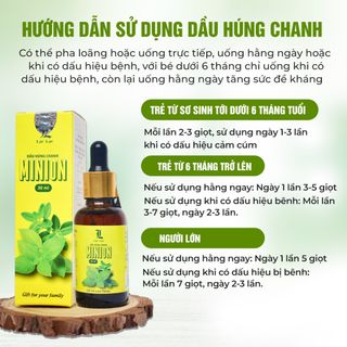 DẦU HÚNG CHANH MINION TRỊ HO, TĂNG SỨC ĐỀ KHÁNG CHO BÉ giá sỉ