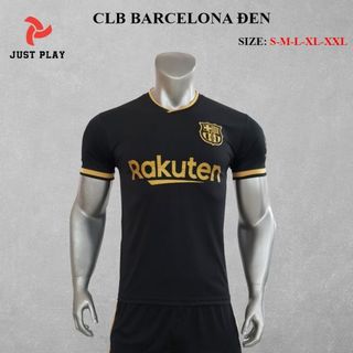 Áo quần đá bóng CLB Barcelona đen mới 2020 giá sỉ