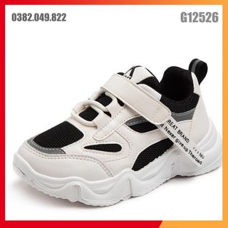 Giày Sneaker Trẻ Em Phong Cách Hàn Quốc Bề Mặt Da Đế Chống Trơn Trượt Size 27-36 - G12526 giá sỉ