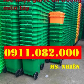 Hậu giang- điểm bán thùng rác 240 lít giá rẻ- thùng rác giá thấp-