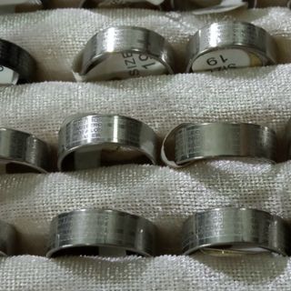 Combo 10 Nhẫn đeo tay inox có các size 17,18,19,20,21. Hàng inox không bao giờ đen. Đeo Vĩnh viễn luôn. Giá sỉ 80k/10 chiếc