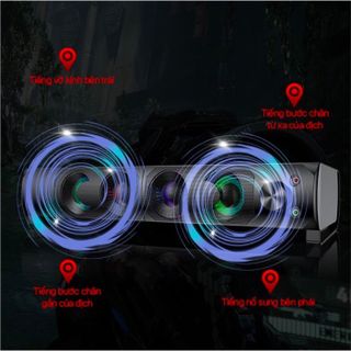 Loa Thanh SOUNDBAR ROBOT RS300 Kiểu Dáng Gaming - Hiệu ứng LED RGB - Công suất lớn 6W - BẢO HÀNH 12 THÁNG