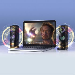 Loa Thanh SOUNDBAR ROBOT RS300 Kiểu Dáng Gaming - Hiệu ứng LED RGB - Công suất lớn 6W - BẢO HÀNH 12 THÁNG