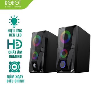 Loa Máy Tính ROBOT RS200 Hiệu Ứng Đèn LED - Âm Thanh HD Cao - BẢO HÀNH 12 THÁNG giá sỉ