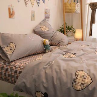 Bộ vỏ chăn ga gối cotton poly