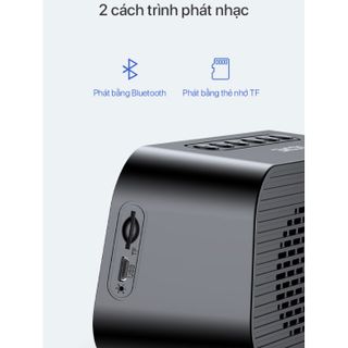 Loa Bluetooth 5W Màn Hình LED - Hỗ Trợ Mặt gương, Xem giờ, Đồng hồ báo thức, Nhiệt độ , Nghe FM-ACOME A5- 4.9