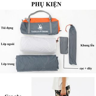 Lều dã ngoại chống mưa cho 2 người Gazelle GL1112