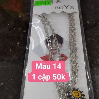 Dây chuyền cặp chỉ 24k 1 cặp