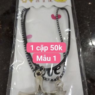 Dây chuyền cặp chỉ 24k 1 cặp