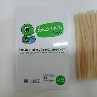 Ống hút bột gạo size 6mm hộp 500g