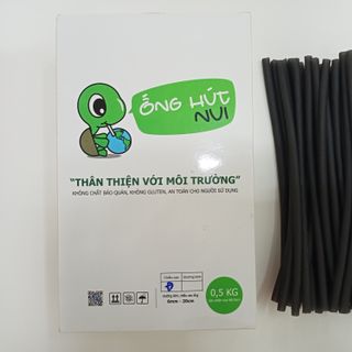 Ống hút bột gạo size 6mm hộp 500g