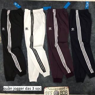 QUẦN JOGGER NỮ 3 SỌC LOGO THÊU
