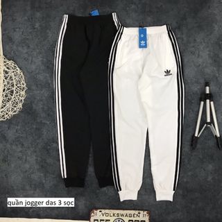 QUẦN JOGGER NỮ 3 SỌC LOGO THÊU