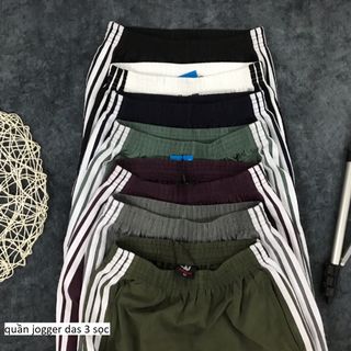 QUẦN JOGGER NỮ 3 SỌC LOGO THÊU