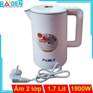 Ấm siêu tốc 2 lớp Fujika FJ-ST26 dung tích 1.7L, lòng ấm inox 304 nguyên khối