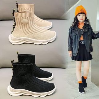 giày len chun cao cổ cho bé