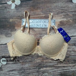 Áo lót Boya ren cài trước mút dày