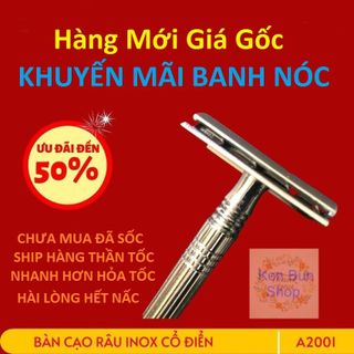 Dao Cạo Râu Thủ Công Hai Lưỡi Cổ Điển Cho Nam Nữ Phong Cách Cổ Điển, Đẹp, Sang Trọng, Sạch Mịn Màng