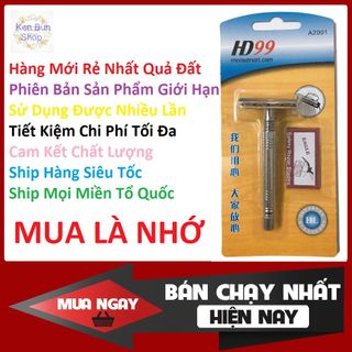 Dao Cạo Râu Thủ Công Hai Lưỡi Cổ Điển Cho Nam Nữ Phong Cách Cổ Điển, Đẹp, Sang Trọng, Sạch Mịn Màng giá sỉ