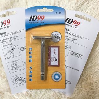 Dao Cạo Râu Thủ Công Hai Lưỡi Cổ Điển Cho Nam Nữ Phong Cách Cổ Điển, Đẹp, Sang Trọng, Sạch Mịn Màng