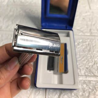 Dao Cạo Râu INOX Cổ Điển Nanjie 997 Giá Rẻ Hộp Gương Đầy Đủ