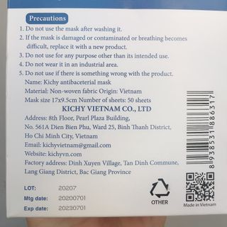Khẩu trang y tế 4 lớp Kichy