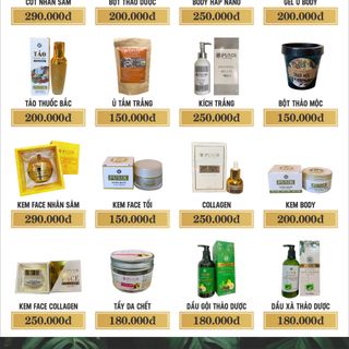 Sảm phẩm trị mụn