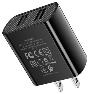 Bộ Cóc Cáp Sạc Borofone BA53 Cổng Type C - 2 Cổng USB 2.1A chuẩn US