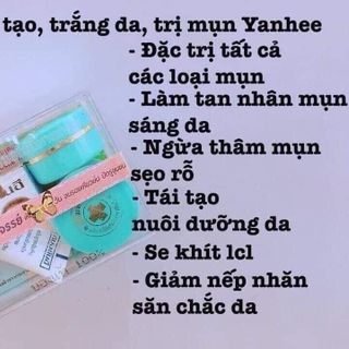 SÉT YANHEE THÁI VỀ ĐỦ 4 MÀU SET XANH LÁ : TÀN NHANG SÉT XANH DA TRỜI : TRỊ MỤN SÉT TRẮNG : TRẮNG DA SÉT ĐỎ - TRỊ NÁM MẢNG