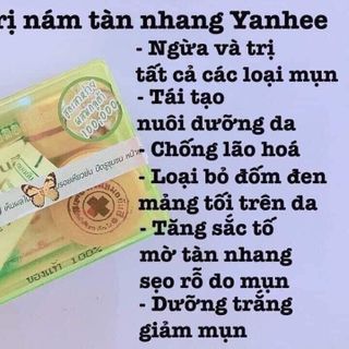 SÉT YANHEE THÁI VỀ ĐỦ 4 MÀU SET XANH LÁ : TÀN NHANG SÉT XANH DA TRỜI : TRỊ MỤN SÉT TRẮNG : TRẮNG DA SÉT ĐỎ - TRỊ NÁM MẢNG