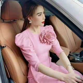 Áo dài cách tân bông hoa tay siêu đẹp AD1