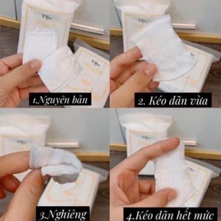 Bông tẩy trang nhà em về sẵn thêm ạ, bán lẻ hơn 7.000 bịch ko có dấu hiệu dừng lại, sỉ / set 3 gói