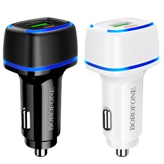 Sạc Xe Hơi Borofone BZ14A QC3.0, BZ-14A - 1 Cổng USB, 1 Cổng Type C