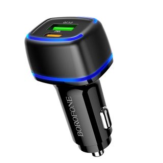 Sạc Xe Hơi Borofone BZ14A QC3.0, BZ-14A - 1 Cổng USB, 1 Cổng Type C