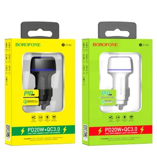 Sạc Xe Hơi Borofone BZ14A QC3.0, BZ-14A - 1 Cổng USB, 1 Cổng Type C