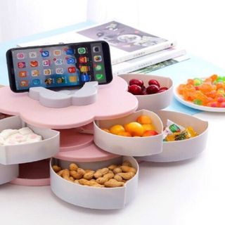 KHAY MỨT XOAY HOA MAI 2 TẦNG 10 CÁNH