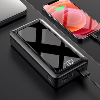 Pin sạc dự phòng Borofone BJ8 dung lượng 30000mAh cổng vào Micro USB/ USB C, 2 cổng sạc ra 1A, có màn LCD hiển thị dung lượng pin