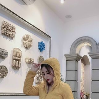 Áo khoác phao trần trám lót lông