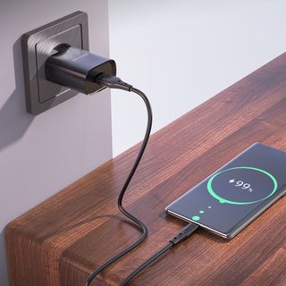 Bộ Cóc Cáp Sạc Borofone BN1 Cổng Type C - 1 Cổng USB 2.1A chuẩn EU