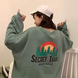 Áo thun form rộng tay dài Secret Trail - Unisex