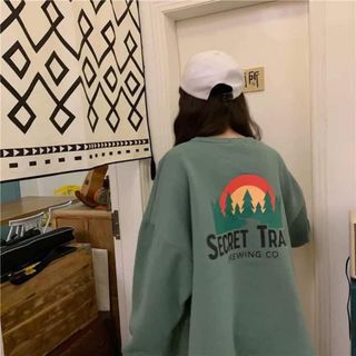 Áo thun form rộng tay dài Secret Trail - Unisex
