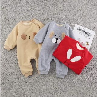 Bộ body suit nỉ bông cho bé từ 3-12kg giá sỉ