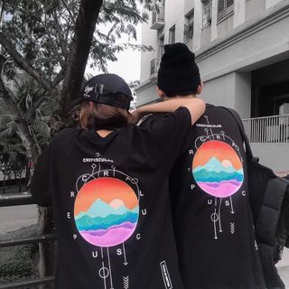 Áo thun tay lỡ form rộng Sunset - Unisex